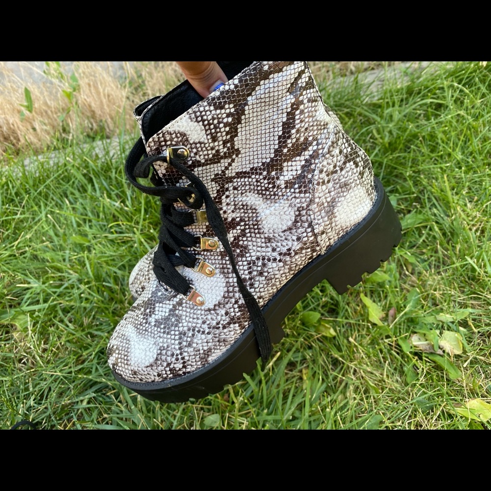 Women’s animal print boots